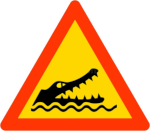 panneau crocodile